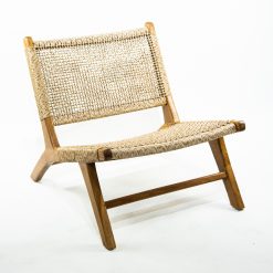 SILLA MARLBORO TECA Y RATTAN SIN BRAZO