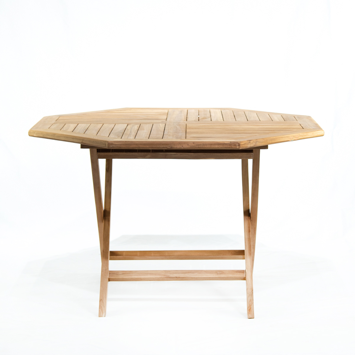 cisne ajuste Sede Mesa plegable madera de teca 76x130x120cm | NectarDeco.cl