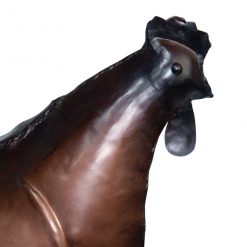 Gallo bronce decorativo de metal 65 x 55 cm