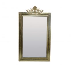 Espejo borde dorado de madera tallado 113 x 195 cm