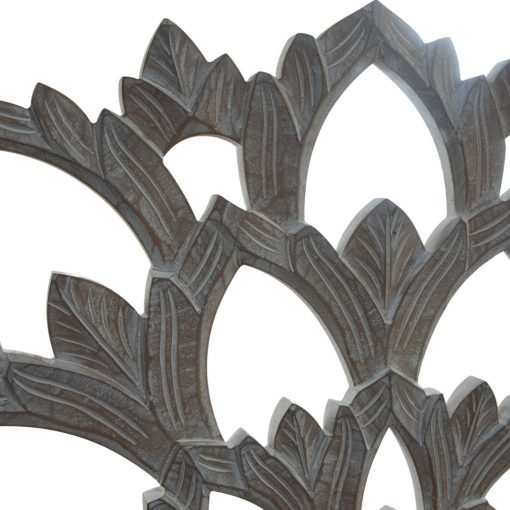 Panel/respaldo flor de loto madera tallada 90 x 150 cm