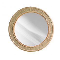 Espejo circular rattan 100 cm