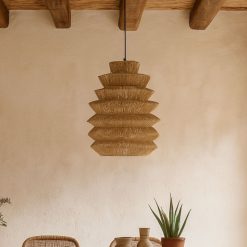 Pantalla colgante rattan 90cm