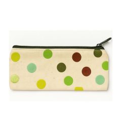 ESTUCHE POINT CON BORDADO DE ALGODÓN RECICLADO 8X18CM BLANCO