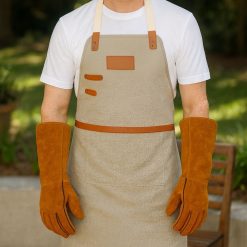 Par de Guantes de Cuero Gamuza