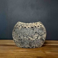 Vasija Dragon Alfarería Negra / Rafia