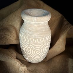 Jarrón antiguo Aristarco madera Beige 30cm