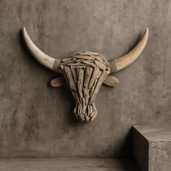 Cabeza de Vaca BERTHA madera fabricación artesanal