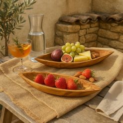 Cuenco cornelio mediano madera teca natural