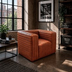 SILLON BELMONT CUERO 1C CARAMELO 108X90X70