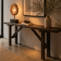 ARRIMO VICTOR RECTANGULAR MADERA FRESNO NATURAL 150X35X85CM