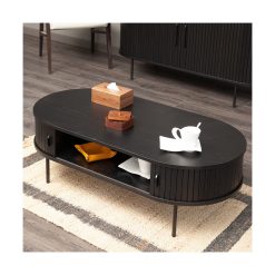 Mesa de Centro Oslo de Roble Americano Negro